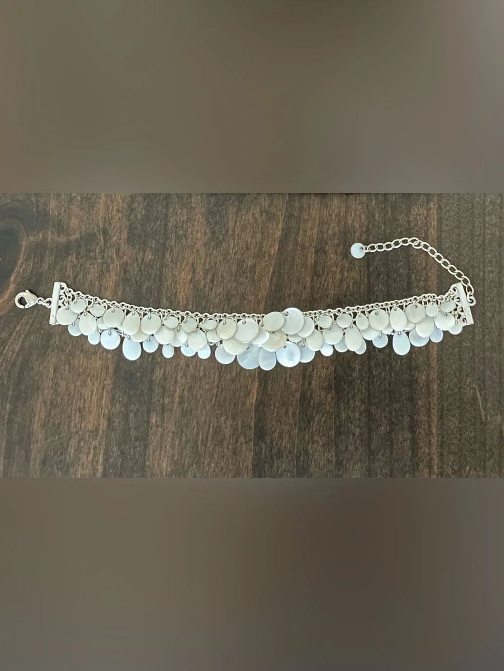 Ann Taylor Mother-of-Pearl Cluster Bracelet